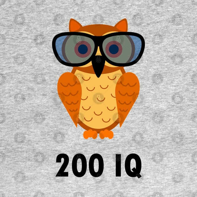 Cute Owl with 200 IQ - Smart Owl - Nerd Owl with nerd glasses by Bohnenkern